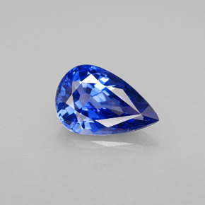 2,29 ctw natürlicher blauer Saphir, Birnenform, VVS