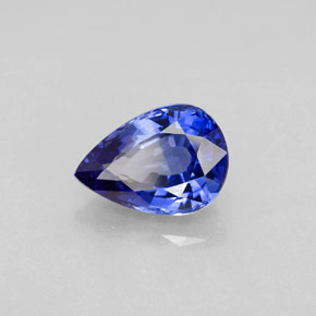 1,99 ctw natürlicher blauer Saphir, Birnenform, VVS-VS