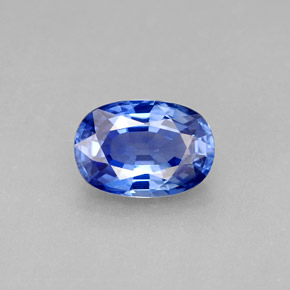 2,15 ctw natürlicher blauer Saphir, Oval Schliff, VVS-VS