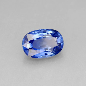 2,15 ctw natürlicher blauer Saphir, Oval Schliff, VVS-VS