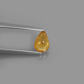 0,82 ctw natürlicher gelber Saphir, Transparent, Transparent / Lichtdurchlässig