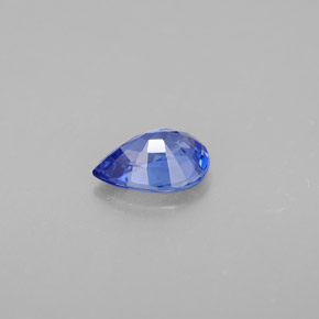 0,86 ctw natürlicher blauer Saphir, Birnenform, VVS-VS