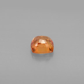 0,82 ctw natürlicher orangefarbener Saphir, Kissenschliff, VVS-VS