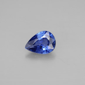0,80 ctw natürlicher blauer Saphir, Birnenform, VVS-VS