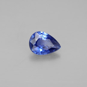 0,80 ctw natürlicher blauer Saphir, Birnenform, VVS-VS