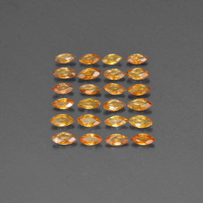  ct natürliche orangefarbener Saphir-Edelsteine, Marquise, VVS-VS