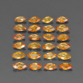  ct natürliche orangefarbener Saphir-Edelsteine, Marquise, VVS-VS