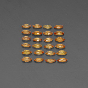  ct natürliche orangefarbener Saphir-Edelsteine, Marquise, VVS-VS