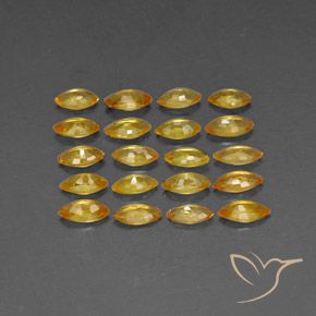 3,73 ct natürliche gelber Saphir-Edelsteine, Marquise, VVS-VS