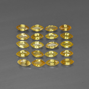  ct natürliche gelber Saphir-Edelsteine, Marquise, VVS-VS