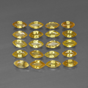  ct natürliche gelber Saphir-Edelsteine, Marquise, VVS-VS