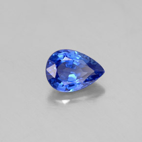 0,97 ctw natürlicher blauer Saphir, Birnenform, VVS