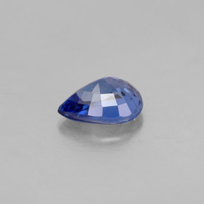 0,97 ctw natürlicher blauer Saphir, Birnenform, VVS