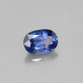 1,07 ctw natürlicher blauer Saphir, Oval Schliff, VVS