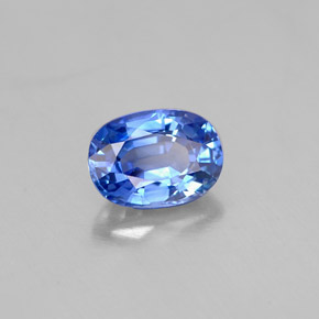 1,17 ctw natürlicher blauer Saphir, Oval Schliff, VVS