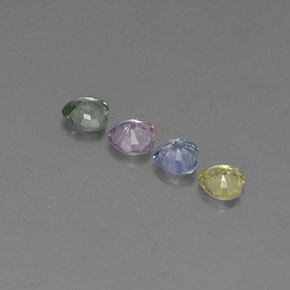 1,30 ct natürliche mehrfarbiger Saphir-Edelsteine, Herzform, VVS-VS