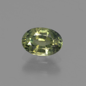 0,68 ctw natürlicher grüner Saphir, Oval Schliff, VVS