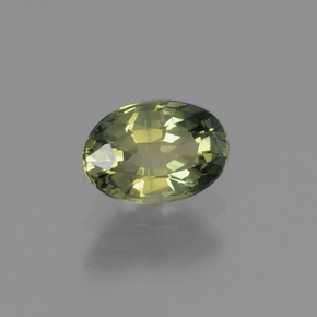 0,68 ctw natürlicher grüner Saphir, Oval Schliff, VVS