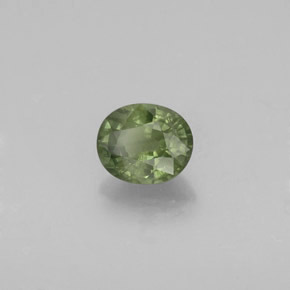 0,94 ctw natürlicher grüner Saphir, Oval Schliff, VS