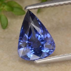 1,94 ctw natürlicher blauer Saphir, Birnenform, VS