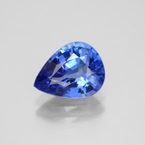 2,11 ctw natürlicher blauer Saphir, Birnenform, VS-SI