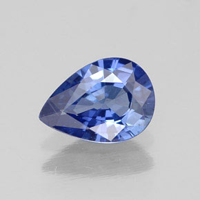 0,70 ctw natürlicher blauer Saphir, Birnenform, VVS-VS