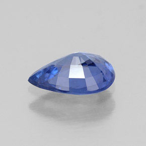 0,70 ctw natürlicher blauer Saphir, Birnenform, VVS-VS