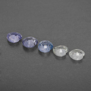1,71 ct natürliche mehrfarbiger Saphir-Edelsteine, Herzform, VVS