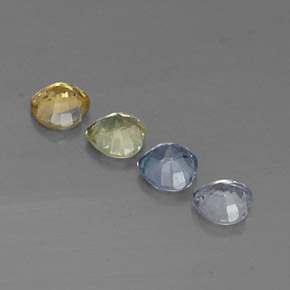 1,31 ct natürliche mehrfarbiger Saphir-Edelsteine, Herzform, VVS-VS