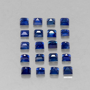  ct natürliche blauer Saphir-Edelsteine, Quadrat, VVS-VS