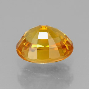 1,97 ctw natürlicher gelber Saphir, Oval Schliff, VVS