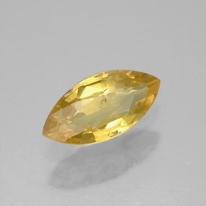 0,59 ctw natürlicher gelber Saphir, Marquise, VS