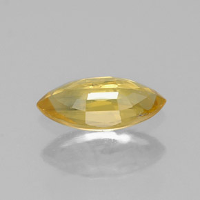 0,59 ctw natürlicher gelber Saphir, Marquise, VS