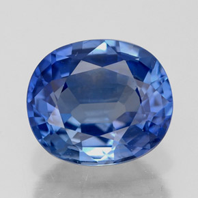 2,33 ctw natürlicher blauer Saphir, Oval Schliff, VVS-VS