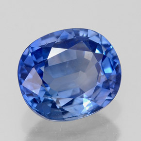 2,33 ctw natürlicher blauer Saphir, Oval Schliff, VVS-VS