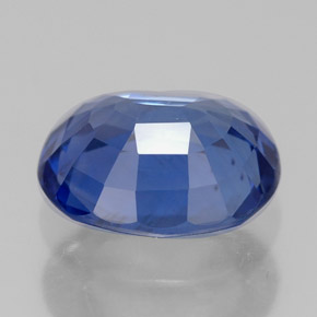 2,33 ctw natürlicher blauer Saphir, Oval Schliff, VVS-VS