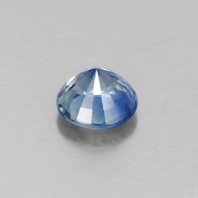 0,60 ctw natürlicher blauer Saphir, Rundschliff, VS