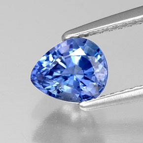 1,33 ctw natürlicher blauer Saphir, Birnenform, VS