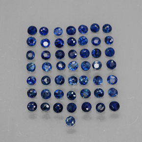  ct natürliche blauer Saphir-Edelsteine, Rundschliff, VS