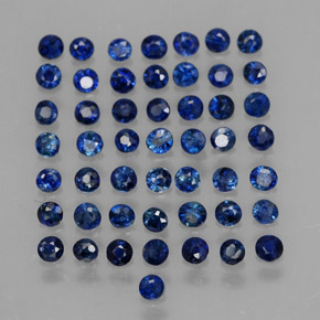  ct natürliche blauer Saphir-Edelsteine, Rundschliff, VS