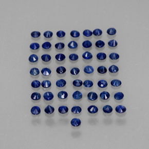  ct natürliche blauer Saphir-Edelsteine, Rundschliff, VS