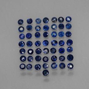  ct natürliche blauer Saphir-Edelsteine, Rundschliff, VS
