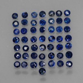  ct natürliche blauer Saphir-Edelsteine, Rundschliff, VS