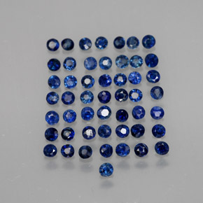  ct natürliche blauer Saphir-Edelsteine, Rundschliff, VS