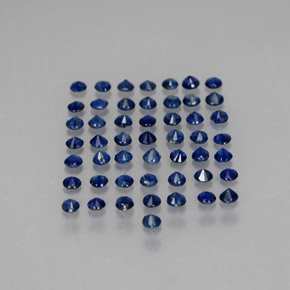  ct natürliche blauer Saphir-Edelsteine, Rundschliff, VS