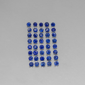  ct natürliche blauer Saphir-Edelsteine, Rundschliff, VS