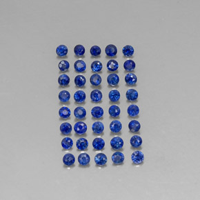  ct natürliche blauer Saphir-Edelsteine, Rundschliff, VS