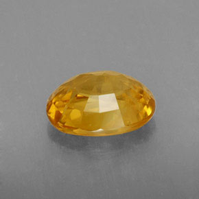 2,04 ctw natürlicher Gold Saphir, Oval Schliff, VS