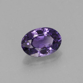0,61 ctw natürlicher violetter Saphir, Oval Schliff, VS