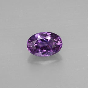 0,70 ctw natürlicher violetter Saphir, Oval Schliff, VS